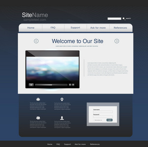 矢量格式网站布局模板 高效网页与网站设计新选择